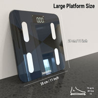 Thumbnail for Smart Body Composition Scale with 6 On-Screen Indicators & 14 Metrics - GBEVA28i - Black