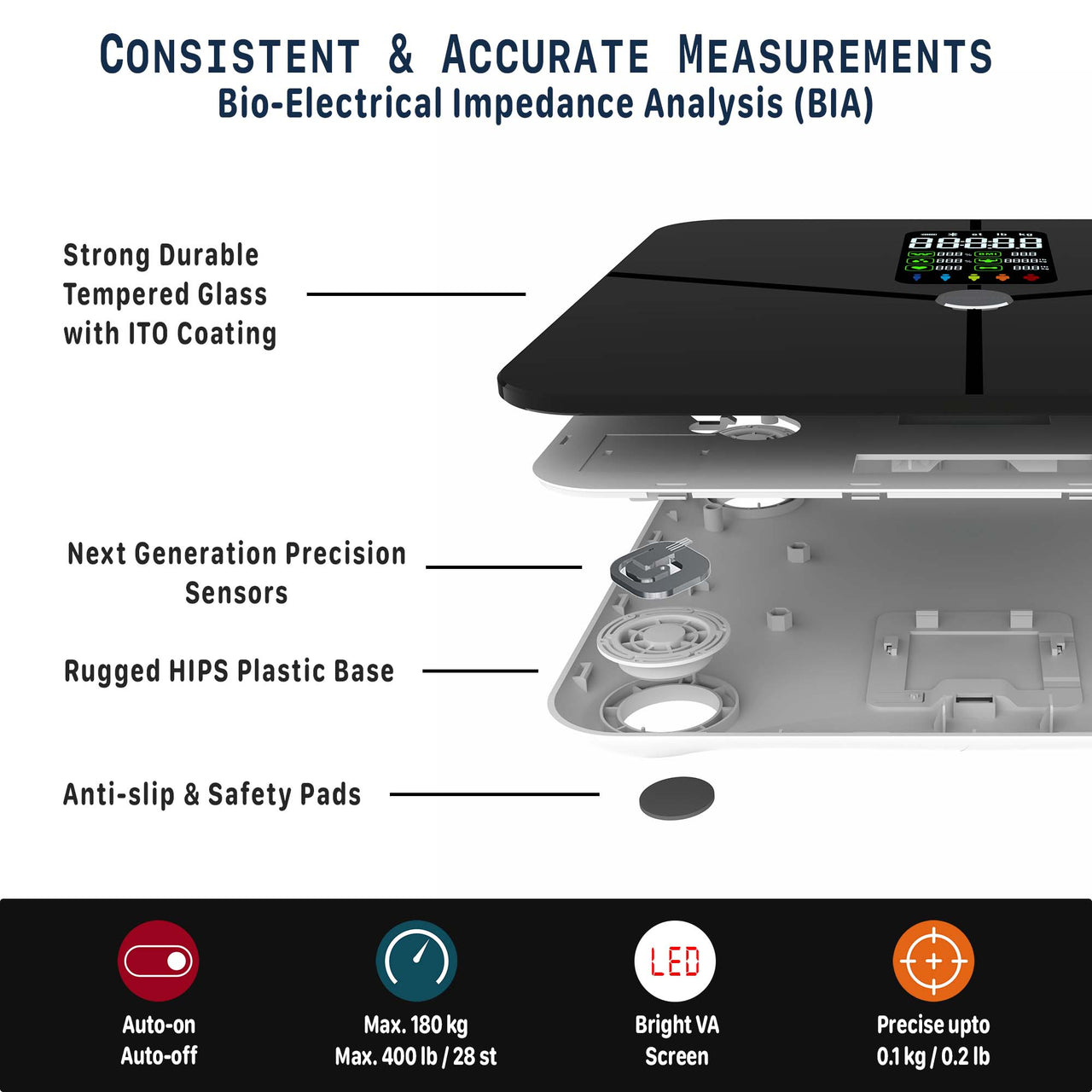 IRRESISTIA Smart Weighing Scales Large Capacity High Precision BTVA28i